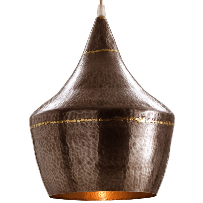 C147-42413 Mason Small Hammered Iron Pendant By Arteriors Home Lighting