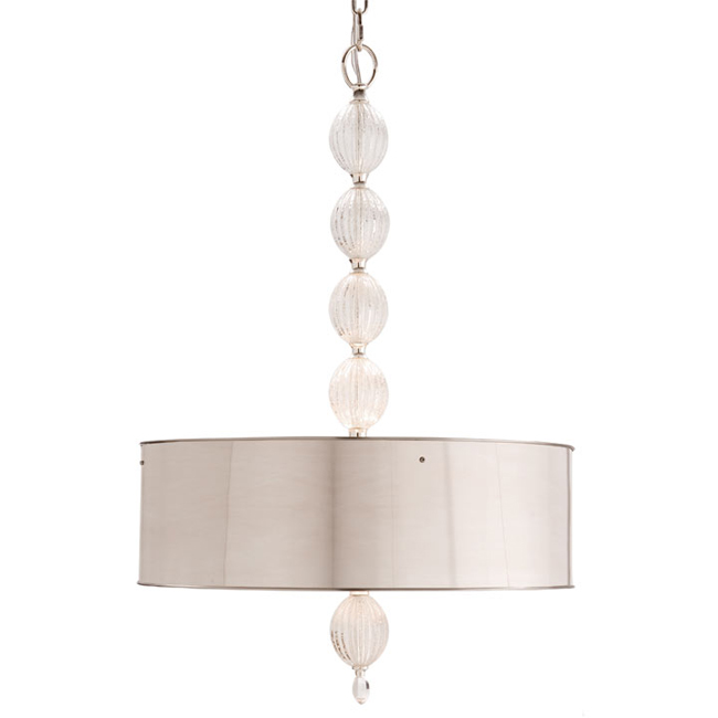 C147-89409 McKale Glass/Polished Nickel Pendant By Arteriors Home Lighting