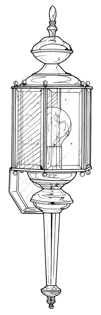 C153-1103-PW By Designers Fountain-Beveled Glass Lanterns Collection Pewter Finish 1 Light Outdoor Wall Lantern With Clear Beveled Glass