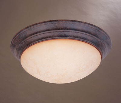 C153-1245M-AM-AO By Designers Fountain-Lunar Collection Ancient Oak Finish Flush Mount