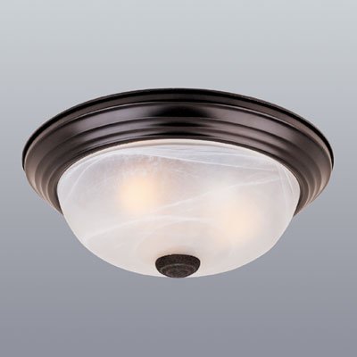 C153-1257L-ORB-AL By Designers Fountain- Oil Rubbed Bronze Finish Flush Mount