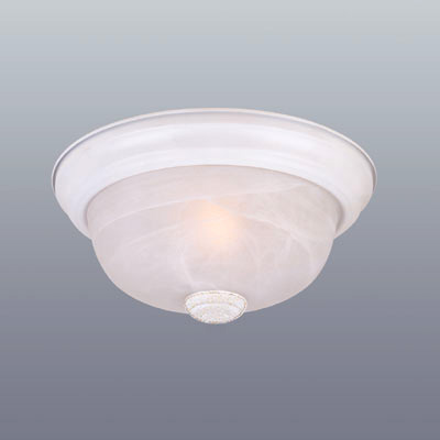 C153-1257M-WH-AL By Designers Fountain- White Finish Flush Mount
