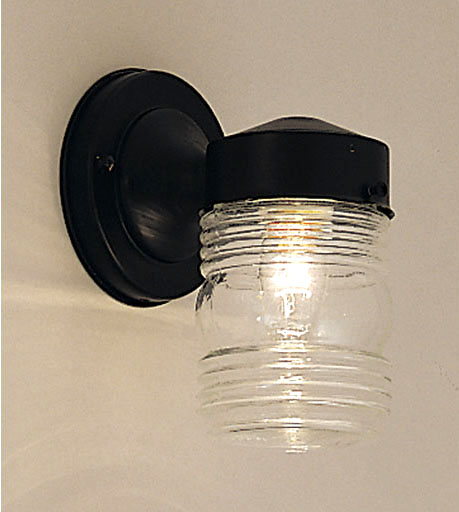 C153-2061-BK By Designers Fountain-Budget Cast Aluminum Collection Black Finish 1 Light Wall Lantern