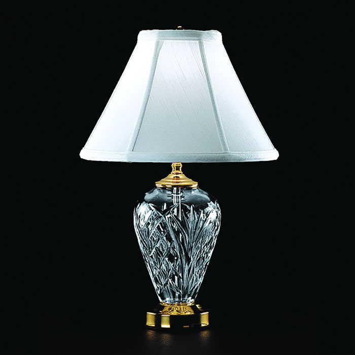 C155-020-465-07-00 By WATERFORD Lighting - Polished Brass Finish with Irish Lead Crystal Kilkenny Accent Lamp