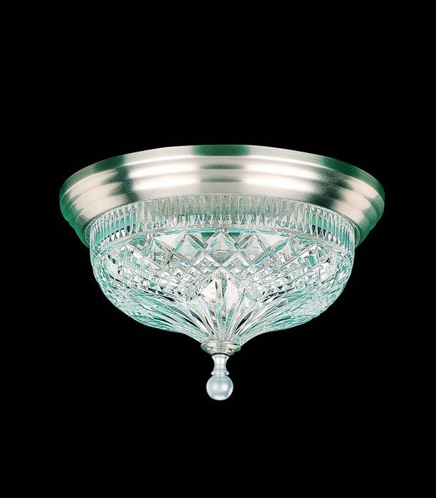 C155-101-519-07-10 By WATERFORD Lighting - Silver Luna Finish with Irish Lead Crystal Beaumont Flush Mount