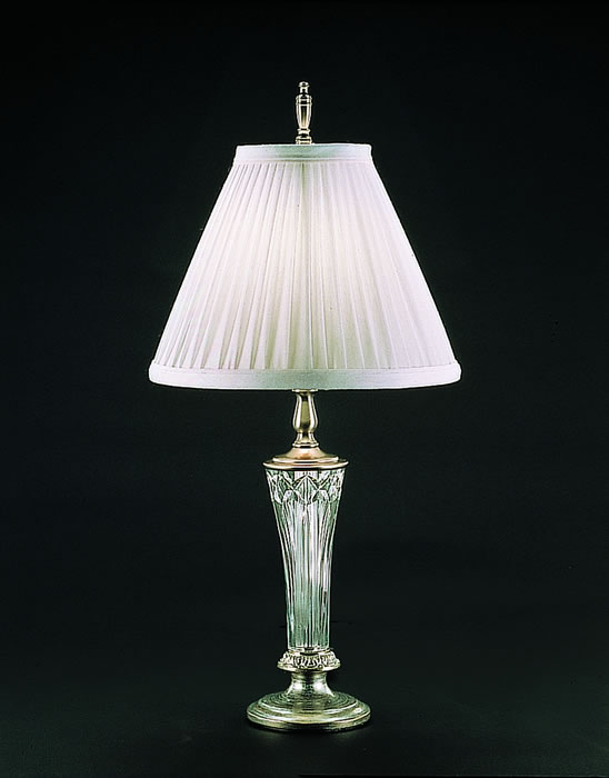 C155-105-410-21-00 By WATERFORD Lighting - Milano Silver Finish with Irish Lead Crystal Stratton Accent Lamp