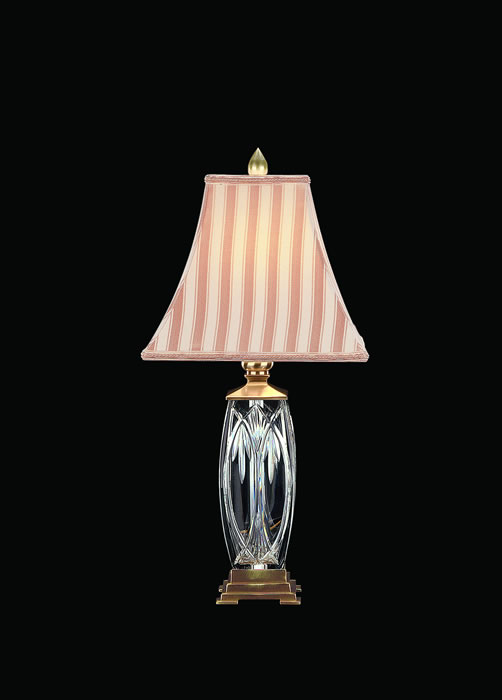 C155-108-297-26-00 By WATERFORD Lighting - Versailles Brass Finish with Irish Lead Crystal Finn Table Lamp