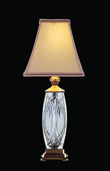 C155-108-892-19-00 By WATERFORD Lighting - Versailles Brass Finish with Irish Lead Crystal Finn Accent Lamp