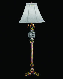 C155-117-600-35-00 By WATERFORD Lighting - Polished Brass Finish with Irish Lead Crystal Hospitality Buffet Lamp