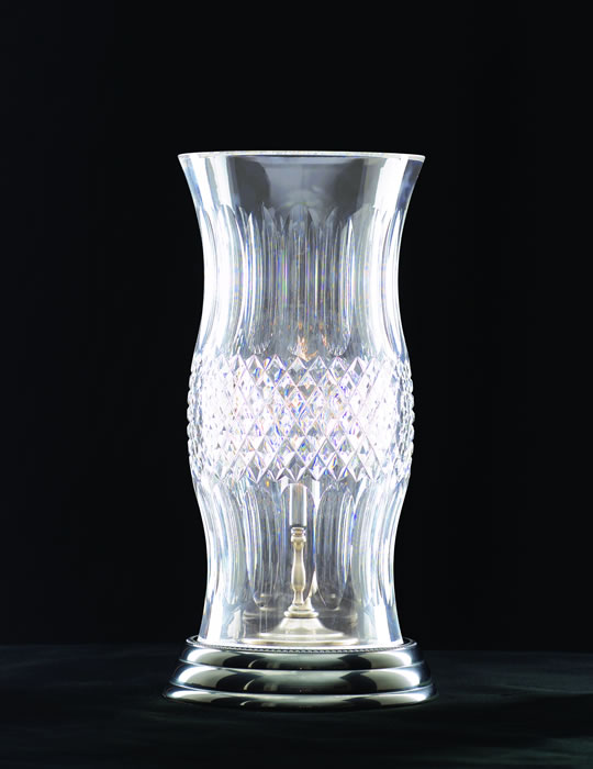 C155-135-870-13-10 By WATERFORD Lighting - Antique Nickel Finish with Irish Lead Crystal Colleen Hurricane
