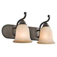 C156-45422OZ By BUILDER Camerena Collection 2 Lights Wall Mt Bath 2 Arm Olde Bronze Finish