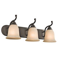 C156-45423OZ By BUILDER Camerena Collection 3 Lights Wall Mt Bath 3 Arm Olde Bronze Finish