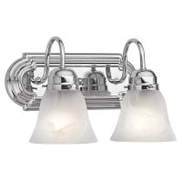 C156-5336CH By BUILDER No Family Association Collection 2 Lights Wall Mt Bath 2 Arm Chrome Finish