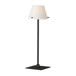 C164-DL7200-10-45 By Alico Lighting-Chapeau Collection Oil-Rubbed Bronze Finish Table Lamp With White Opal Glass Shade