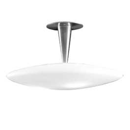 C164-FM4800-10-16M By Alico Lighting-Toro Collection White Opal Shade Finish Semi-Flush Mount 