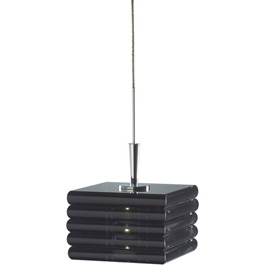 C164-FRPC1850-31-15 By Alico Lighting-Scintillio Square Collection Chrome Finish Single-Lamp Ali-Jack Pendant