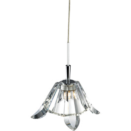 C164-FRPC1852-0-15 By Alico Lighting-Scintillio Tri Collection Chrome Finish Single-Lamp Ali-Jack Pendant