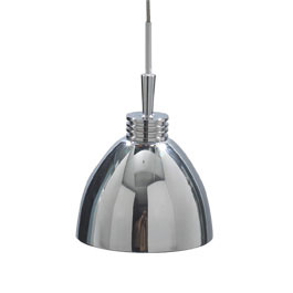 C164-FRPC2009-15-15 By Alico Lighting-Flash Collection Chrome Finish Single-Lamp Ali-Jack Pendant
