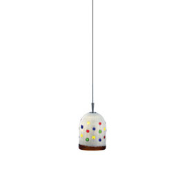 C164-FRPC4451-86-15 By Alico Lighting-Eleganza Collection Chorme Finish Single-Lamp Ali-Jack Pendant