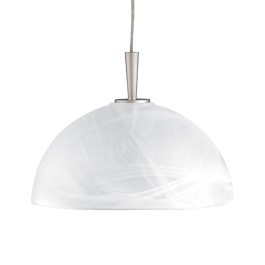 C164-PC036-6-16M By Alico Lighting-Romano Collection White Alabaster Shade Finish Single-Lamp Pendant 