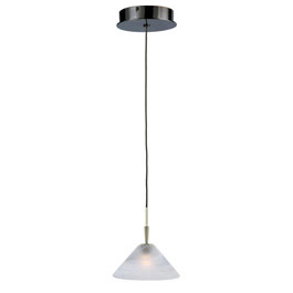 C164-PC056-6-15 By Alico Lighting-Cono Collection White Alabaster Shade Finish Single-Lamp Pendant 