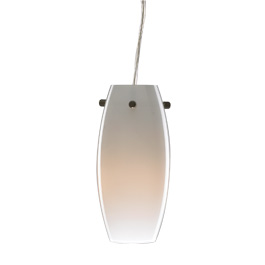 C164-PC1792-10-16M By Alico Lighting-Obelisque Petite Collection White Opal Case Glass Shade Finish Single-Lamp Pendant 
