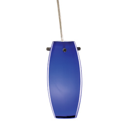 C164-PC1792-7-16M By Alico Lighting-Obelisque Petite Collection Cobalt Blue Case Glass Shade Finish Single-Lamp Pendant 