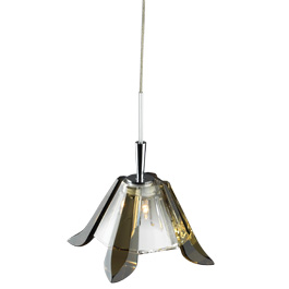 C164-PC1852-8-15 By Alico Lighting-Scintillio Tri Collection Amber Glass Shade Finish Single-Lamp Pendant 