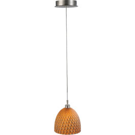 C164-PC2700-53-16M By Alico Lighting-Louvre Collection Pineapple Shade Finish Single-Lamp Pendant 