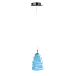 C164-PC6700-34-15 By Alico Lighting-Tortuga Collection Chrome Finish Single-Lamp Pendant