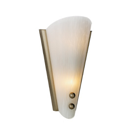 C164-PW1760-30-16M By Alico Lighting-Palma Collection Matte Satin Nickel Finish Single-Lamp Wall Sconce With Marbled White Shade
