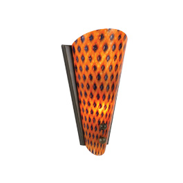 C164-PW1760-53-45 By Alico Lighting-Palma Collection Pineapple Finish Single-Lamp Wall Sconce With Pineapple Shade