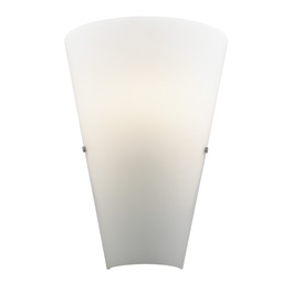 C164-WF103-10-15-13Q By Alico Lighting-Como Collection Chrome Finish Duplex White Opal Glass With Chrome Accents