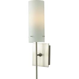 C164-WF109-10-15-18Q By Alico Lighting-Laguna Collection Chrome Finish Wall Sconce With White Opal Shade - 18W Quad
