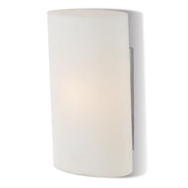 C164-WS1330-10-15 By Alico Lighting-Ovo Collection Chrome Finish Single Lamp Wall Sconce With White Opal Shade. Chrome Finish.