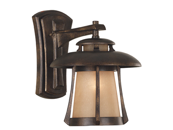 C165-03195 By Kenroy Home-Laguna Collection Golden Bronze Finish Laguna Med Wall Lantern