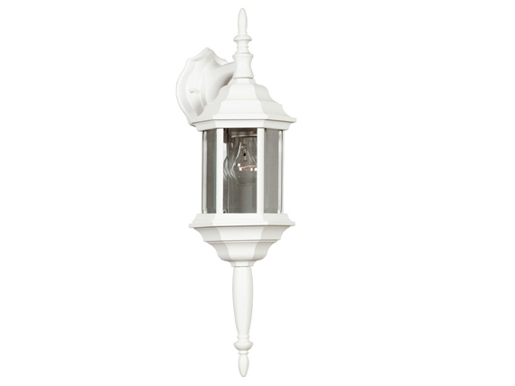 C165-16266WH By Kenroy Home-Custom Fit Collection White Finish 5 - In - 1 Lantern 1 Light 7In Dia