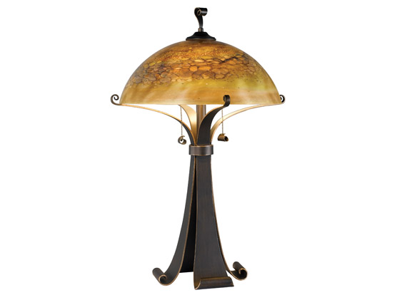 C165-20085CHC By Kenroy Home-Santa Fe Collection Chocolate Caramel Finish Santa Fe Table Lamp