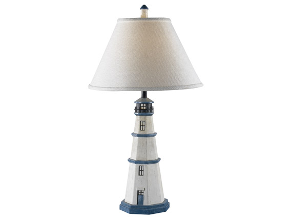 C165-20140AW By Kenroy Home-Nantucket Collection Antique White Finish Nantucket Table Lamp