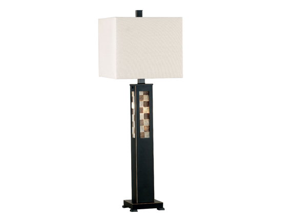 C165-20280ORB By Kenroy Home-Windowpane Collection OIL RUBBED BRONZE Finish Windowpane Table Lamp