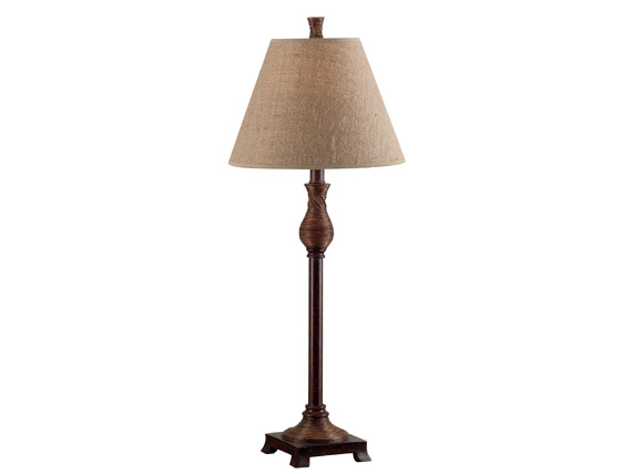 C165-20392NR By Kenroy Home-Santiago Collection Natural Reed Finish Buffet Lamp 2 - Pack