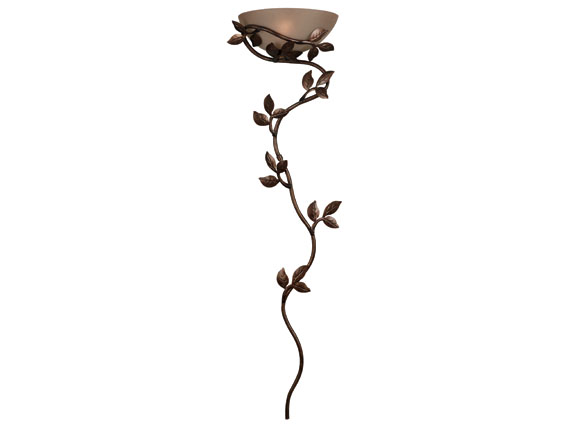 C165-20624GLBR By Kenroy Home-Flower Vine Wallchiere Collection Golden Bronze Finish 1 Light Wallchiere