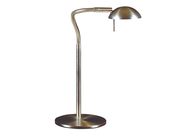 C165-20971BS By Kenroy Home-Basis Collection Brushed Steel Finish Basis Desk Lamp