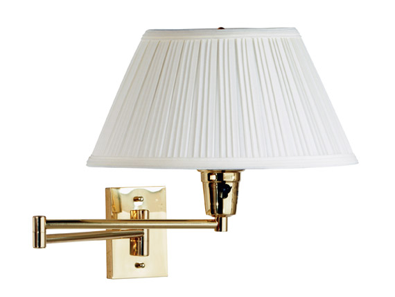 C165-30100PBES-1 By Kenroy Home-Element Collection Polished Solid Brass Finish Element Swing Arm 18In Solid B