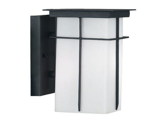 C165-70000TB By Kenroy Home-Mesa Collection Textured Black Finish 1 Light Small Wall Lantern