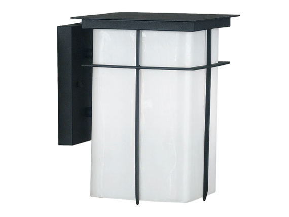 C165-70001TB By Kenroy Home-Mesa Collection Textured Black Finish 1 Light Medium Wall Lantern