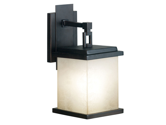 C165-70210ORB By Kenroy Home-Plateau Collection Oil Rubbed Bronze Finish Plateau Small 1 Light Wall Lantern