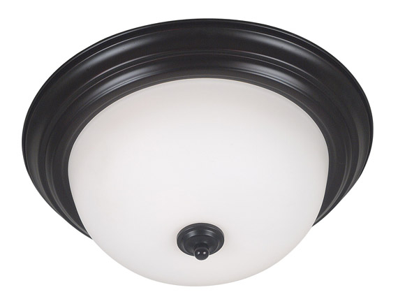 C165-80364ORB By Kenroy Home-Triomphe Collection Oil Rubbed Bronze Finish 1 Light Flush Mount 