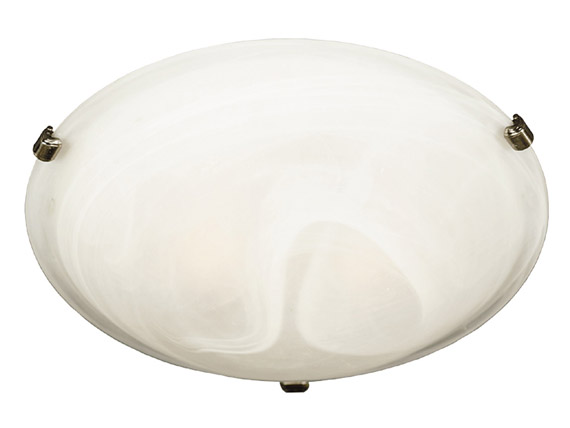 C165-90671BNI By Kenroy Home-Aero Collection Brushed Nickel Finish Aero Flush Mount - 16 In. 3 Light Sconce