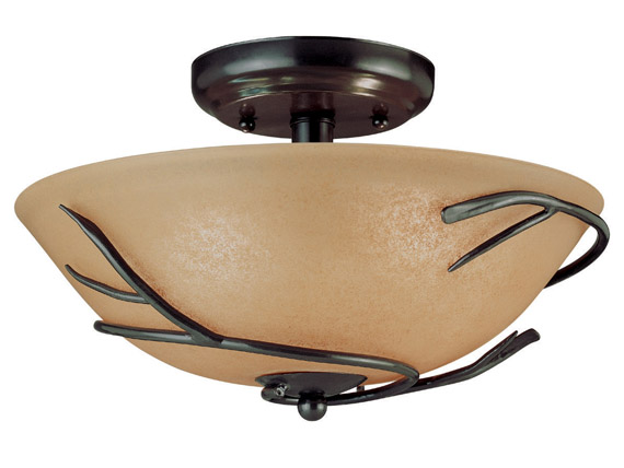 C165-90906BRZ By Kenroy Home-Twigs Collection Bronze Finish Twigs Flushmount